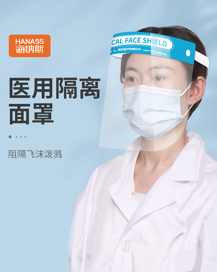 海纳斯头戴式医用隔离防护面罩图片