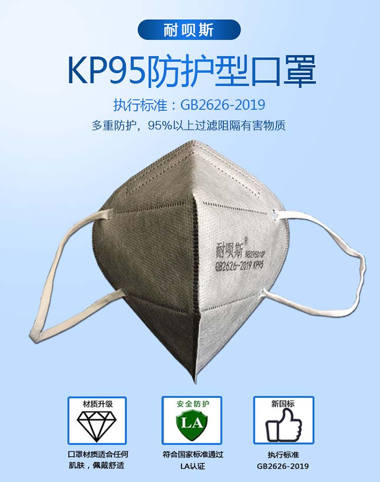 耐呗斯NBS9501CP耳带式防尘口罩图片1