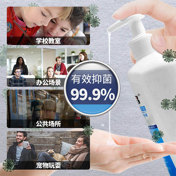 六鹤500ml免洗手消毒凝胶图片4