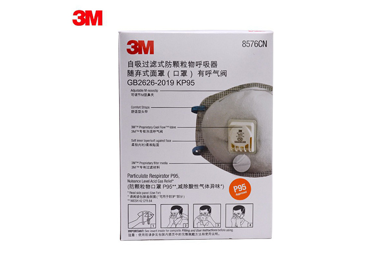 3M8576CN防酸性气体异味及颗粒物防尘口罩5