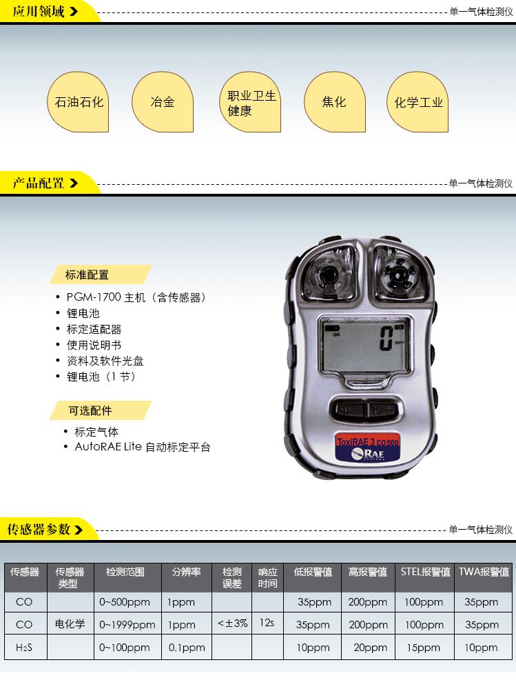 华瑞PGM-1700便携式硫化氢气体检测仪图片3