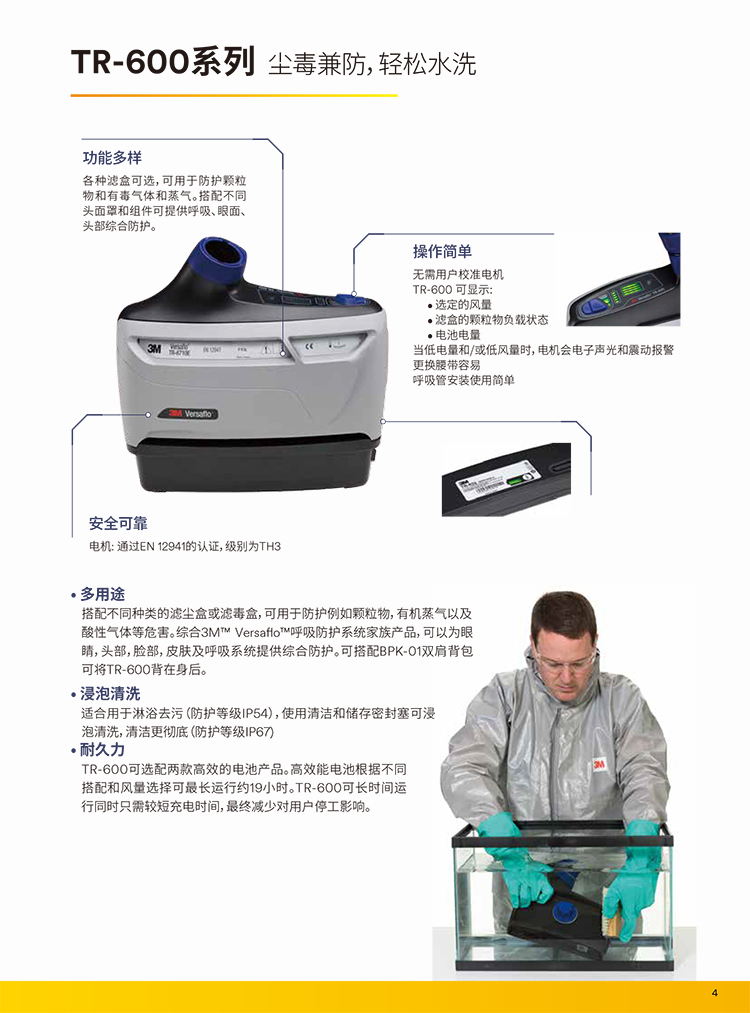3M Versaflo TR-619电动送风呼吸器套装