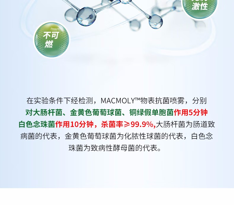 霍尼韦尔MACMOLY小7物表抗菌喷雾11