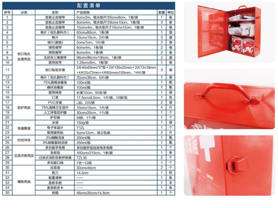 蓝帆医疗BG-T001危化企业急救箱图片