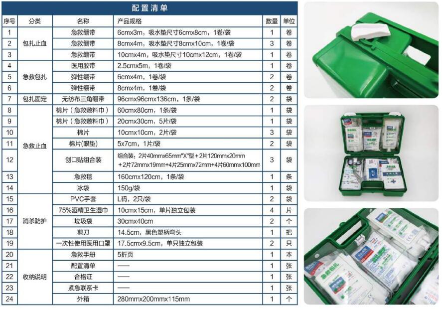 蓝帆医疗BG-A001工作场所急救箱图片