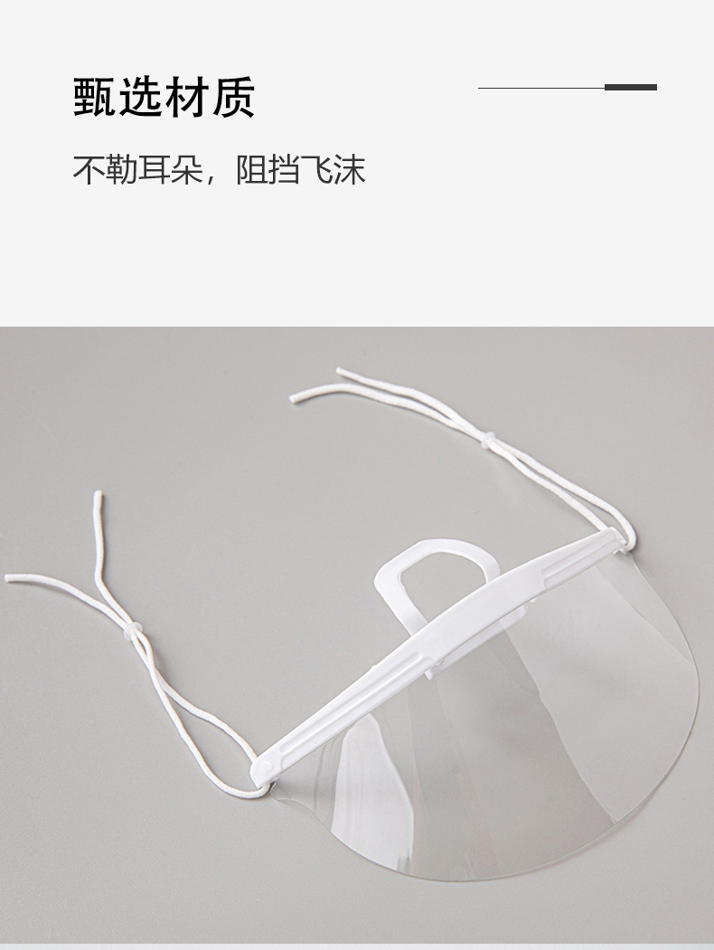 定和餐饮透明口罩防水塑料微笑口罩PS604 4