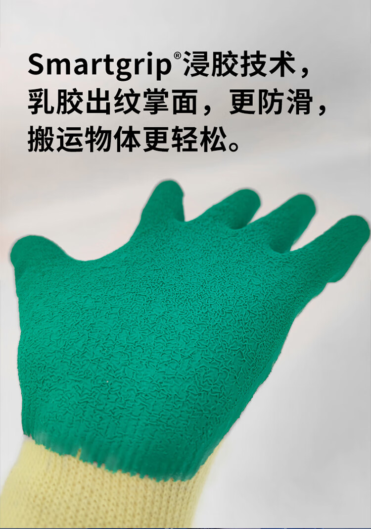 恒辉LN012乳胶耐磨劳保手套图片3