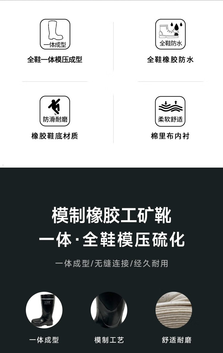 飞鹤X001模制工矿靴2