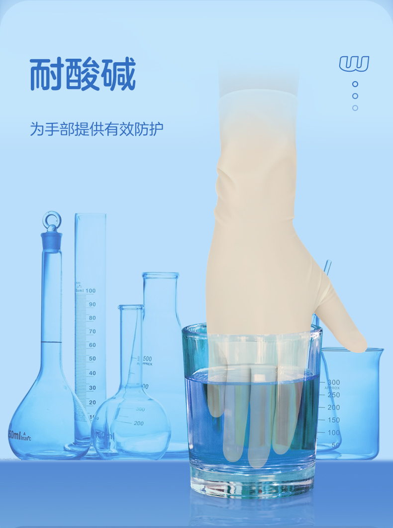 高邦光面有粉一次性使用非灭菌橡胶外科手套12