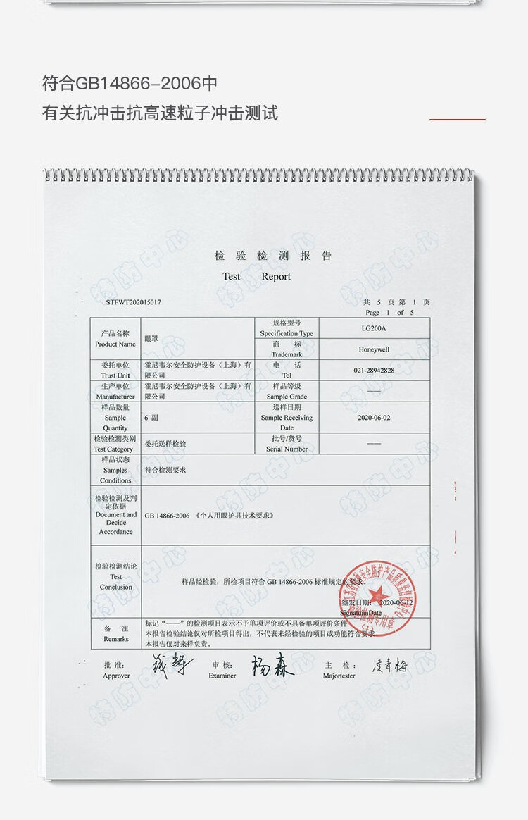 霍尼韦尔200500 LG200A透明防雾护目镜镜片图片14