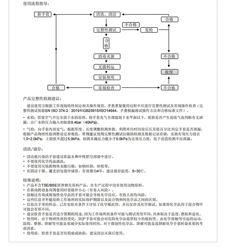 雪莲HT 10Y1532/9A氯磺化聚乙烯(CSM)干箱手套10英寸3