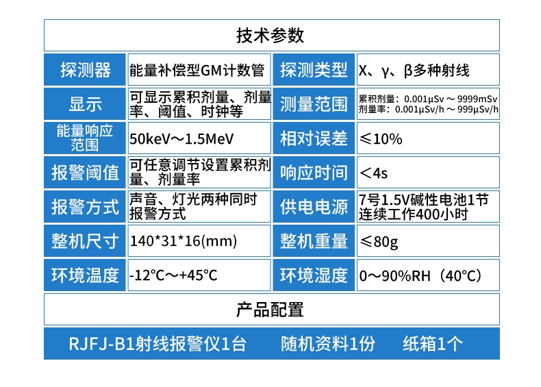 儒佳RJFJ-B1笔式个人辐射剂量报警仪5