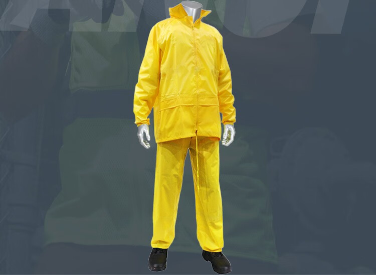 PIP IS400PVC-Y涤纶黄色分体式雨衣图片2