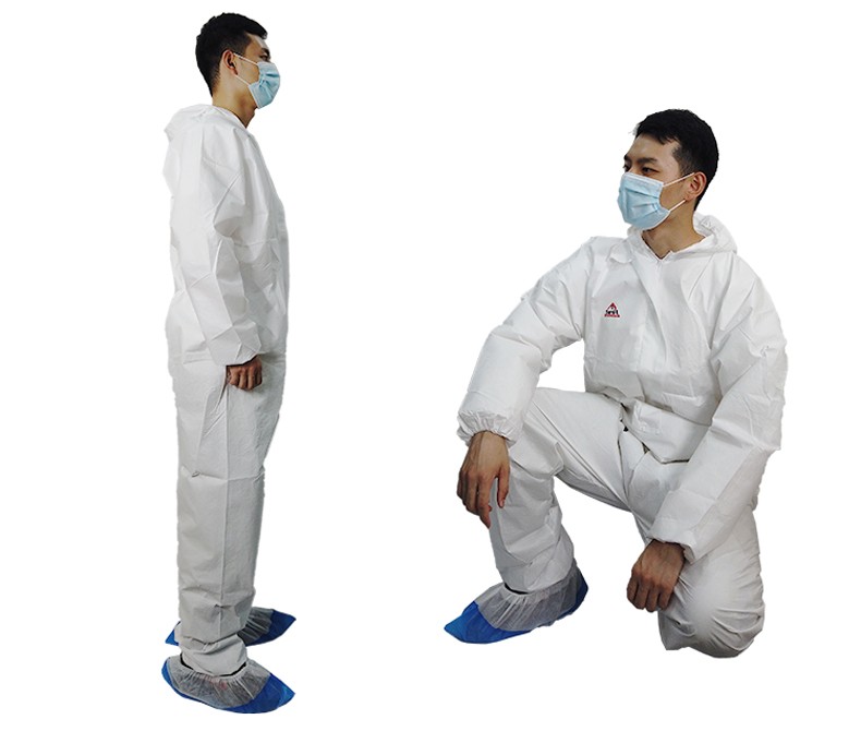 PIP I602白色带帽连体一次性防护服图片6