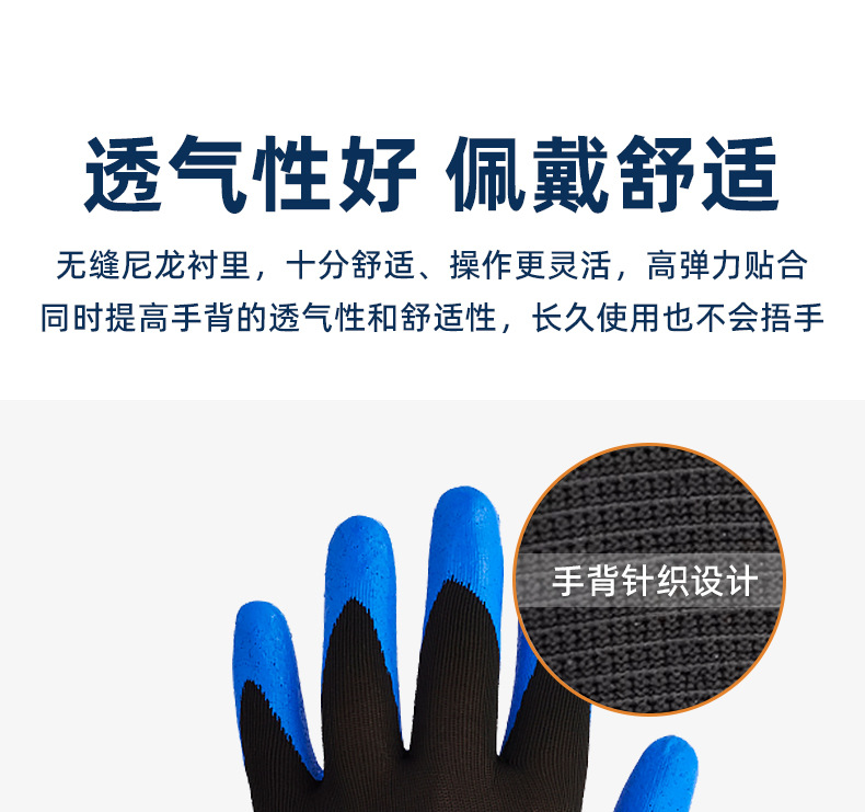 金佰利40228B G40发泡丁腈涂层劳保手套XL图片10