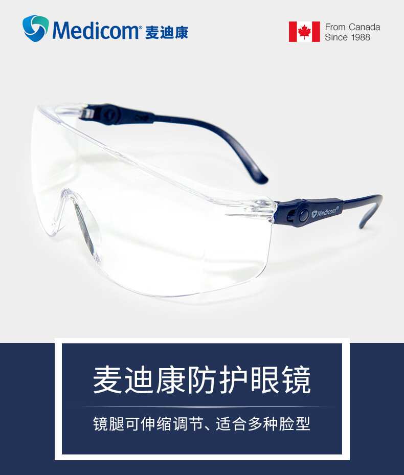 麦迪康2999防飞溅防护眼镜图片1