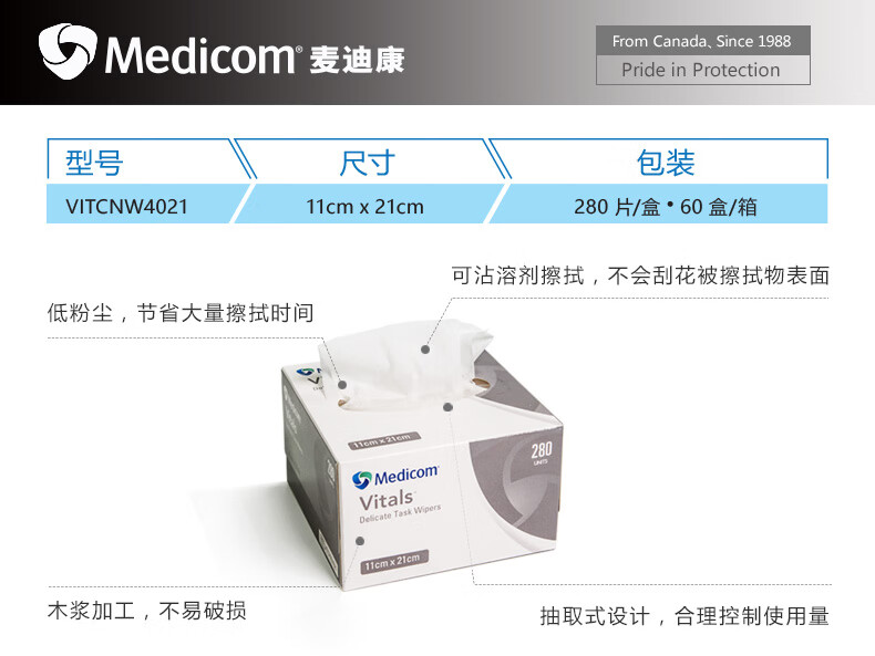 麦迪康4021低尘擦拭纸图片4