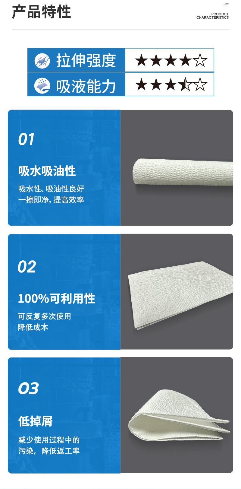 捷易明FA140无尘擦拭纸Dupont杜邦多用途工业擦拭布4