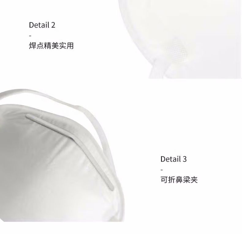汉盾HD8011 KN95头戴式白色罩杯防尘口罩10