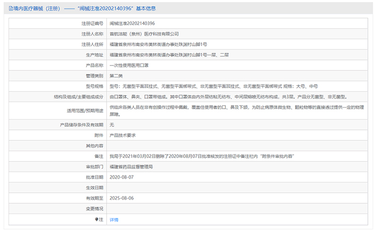 汉盾无菌型一次性使用医用口罩1