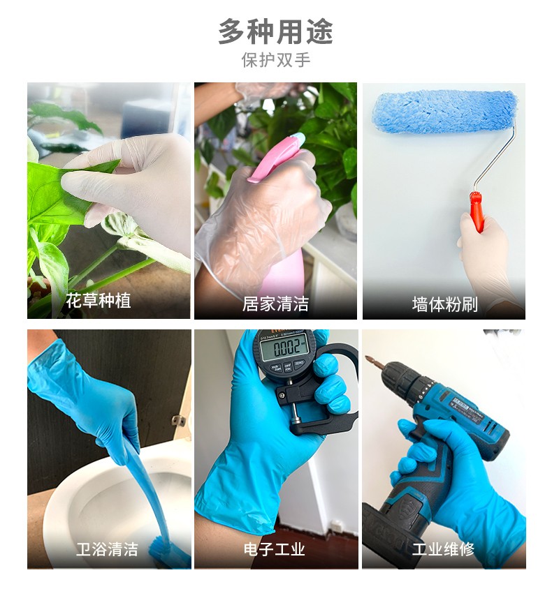 塞莫诗V901TP防水透明一次性PVC手套图片6