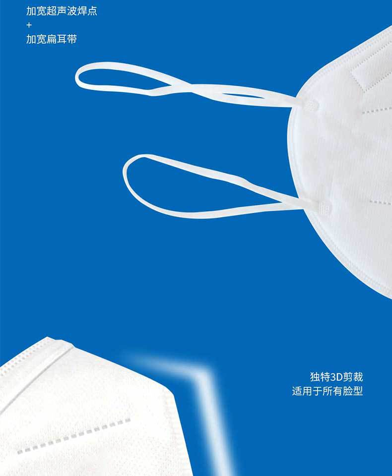 汉盾HD9551 KN95耳带式折叠防尘口罩6