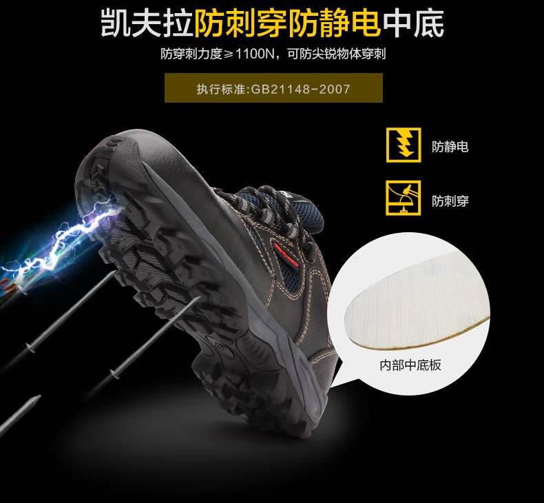 赛狮S7002防砸防刺穿防静电安全鞋3