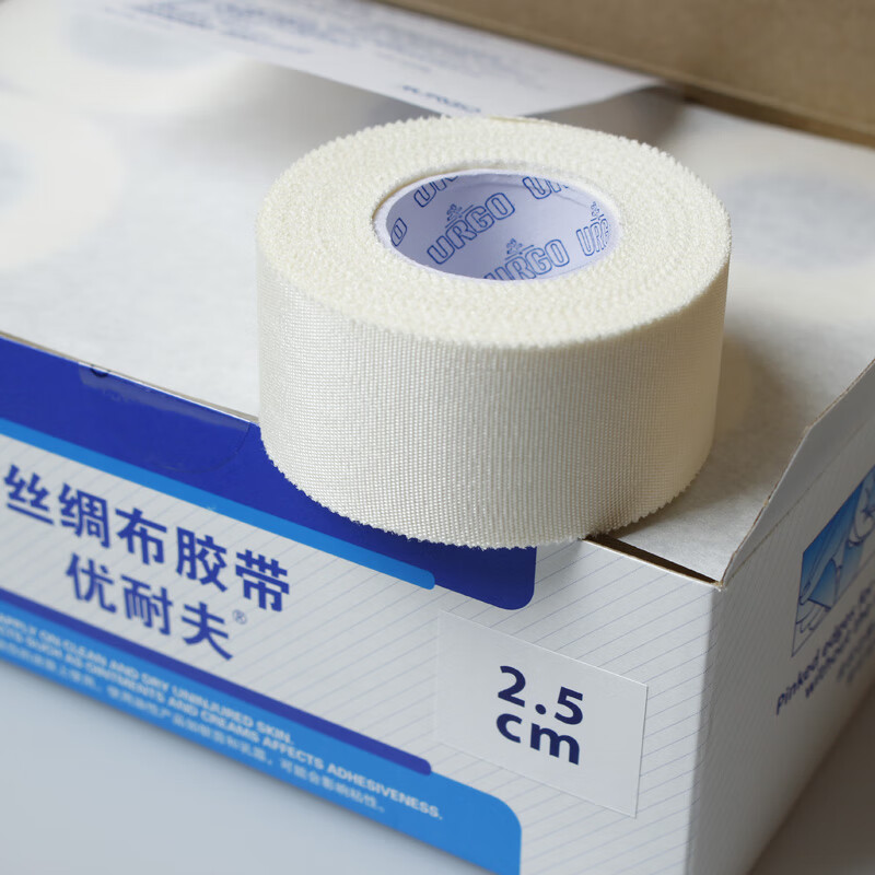 URGO优格优耐夫丝绸布胶带粘性医用胶带5cm*9.1m6