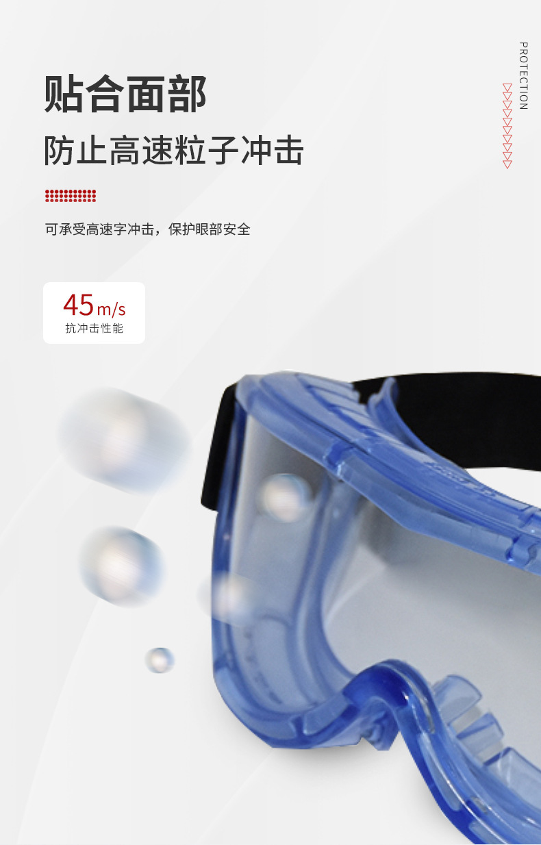 定和DH4023抗冲击防雾安全护目镜4