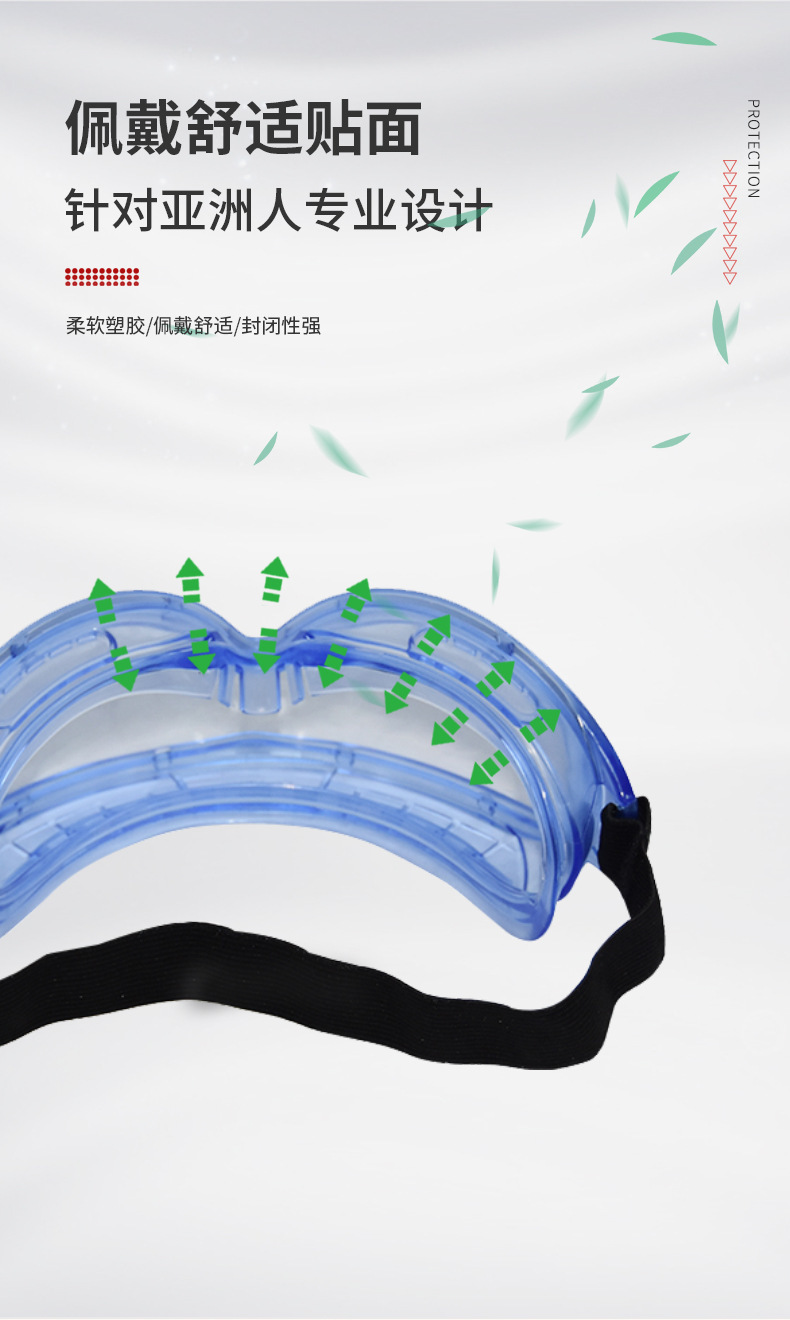 定和DH4023抗冲击防雾安全护目镜5