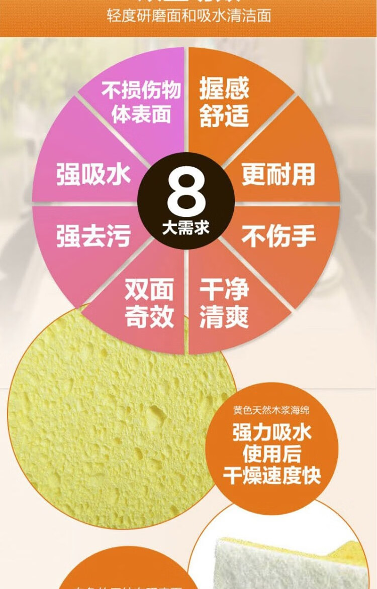 3M Scotch-Brite 63木浆海绵百洁布3