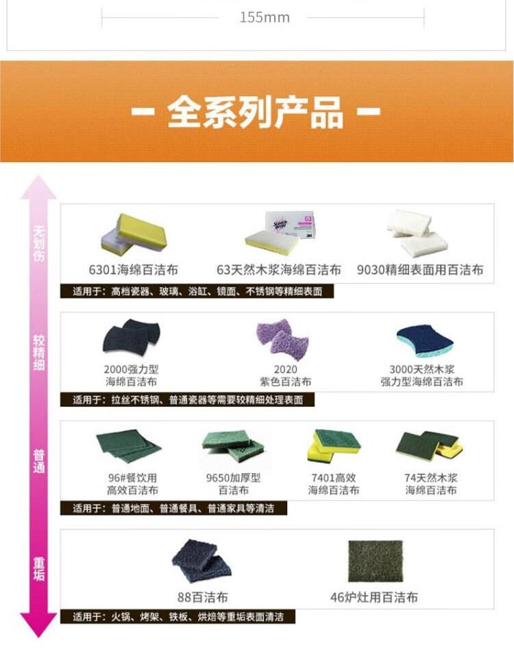 3M Scotch-Brite 63木浆海绵百洁布7