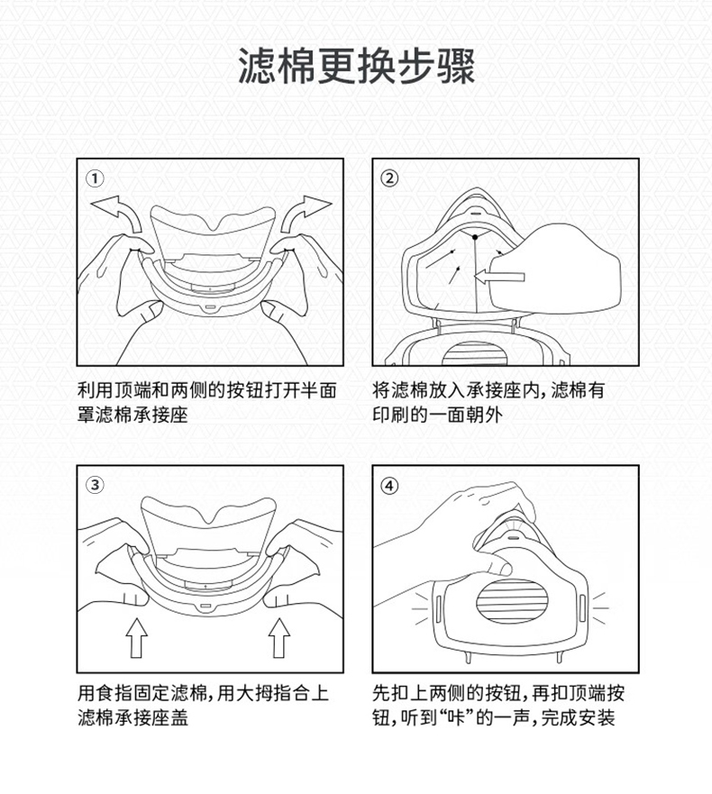 定和DH2107颗粒物滤棉KN95过滤棉9