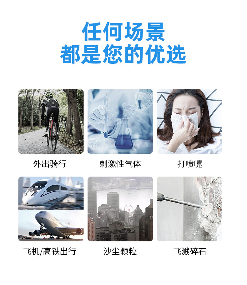 定和DH4010防雾防冲击多功能防护眼镜3