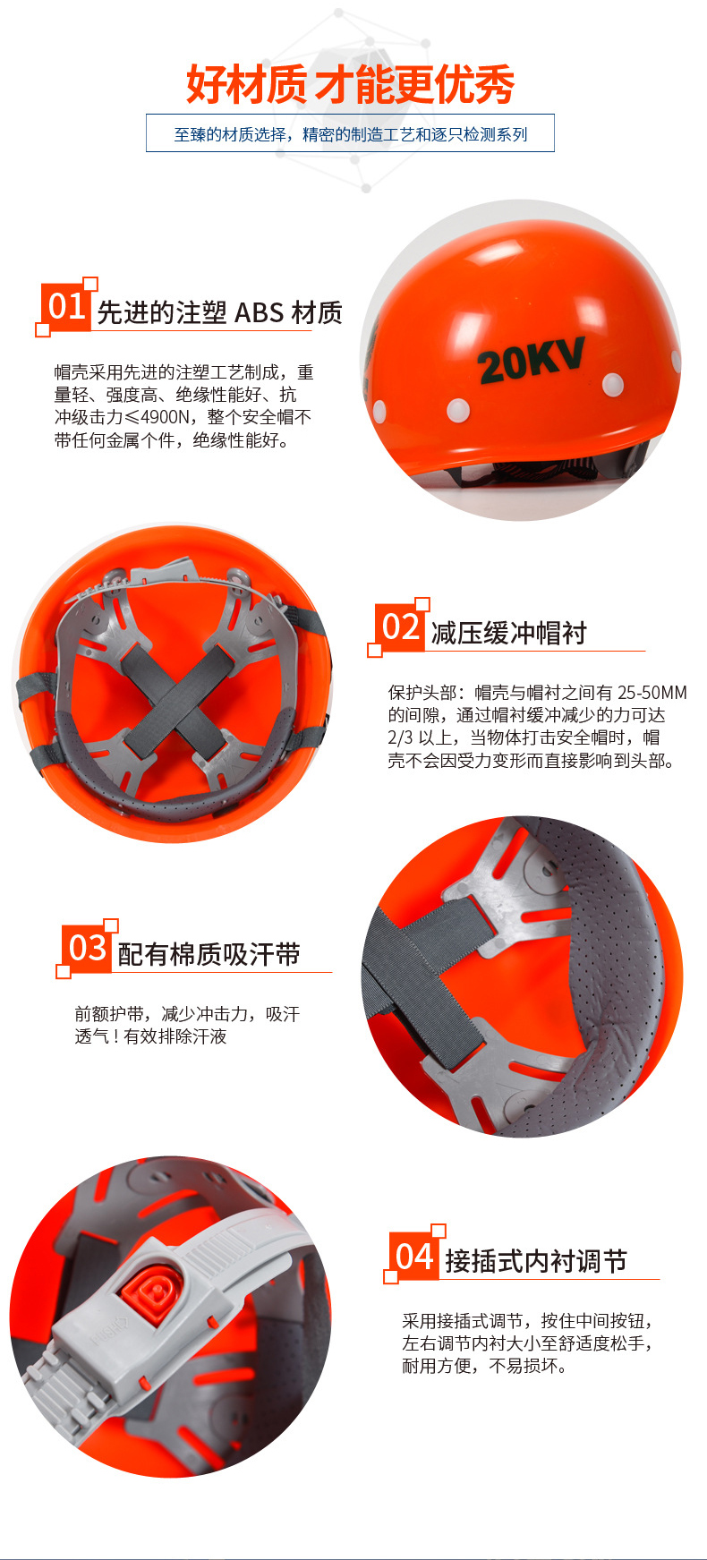 定和DH3015 ABS绝缘安全帽20KV5