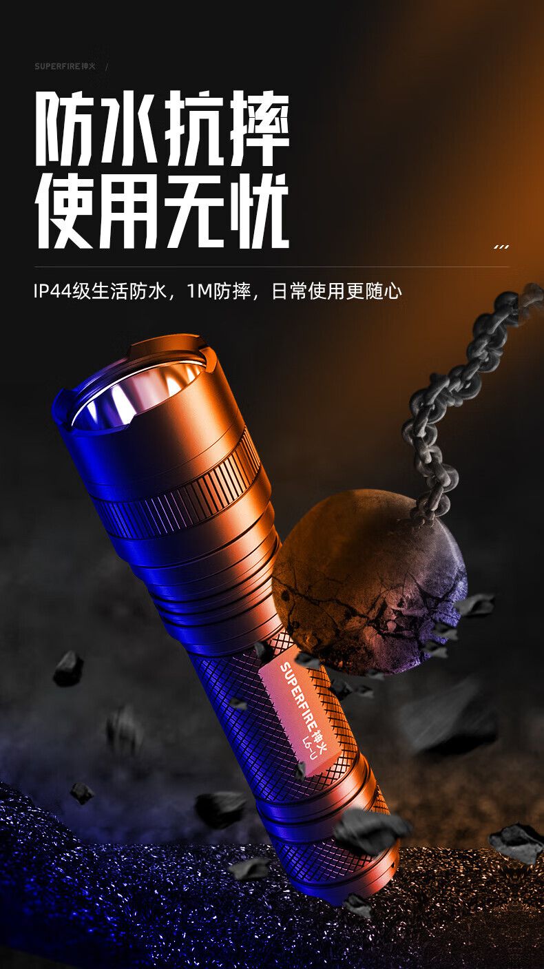 神火L6-U大功率灯芯手电筒10.jpg