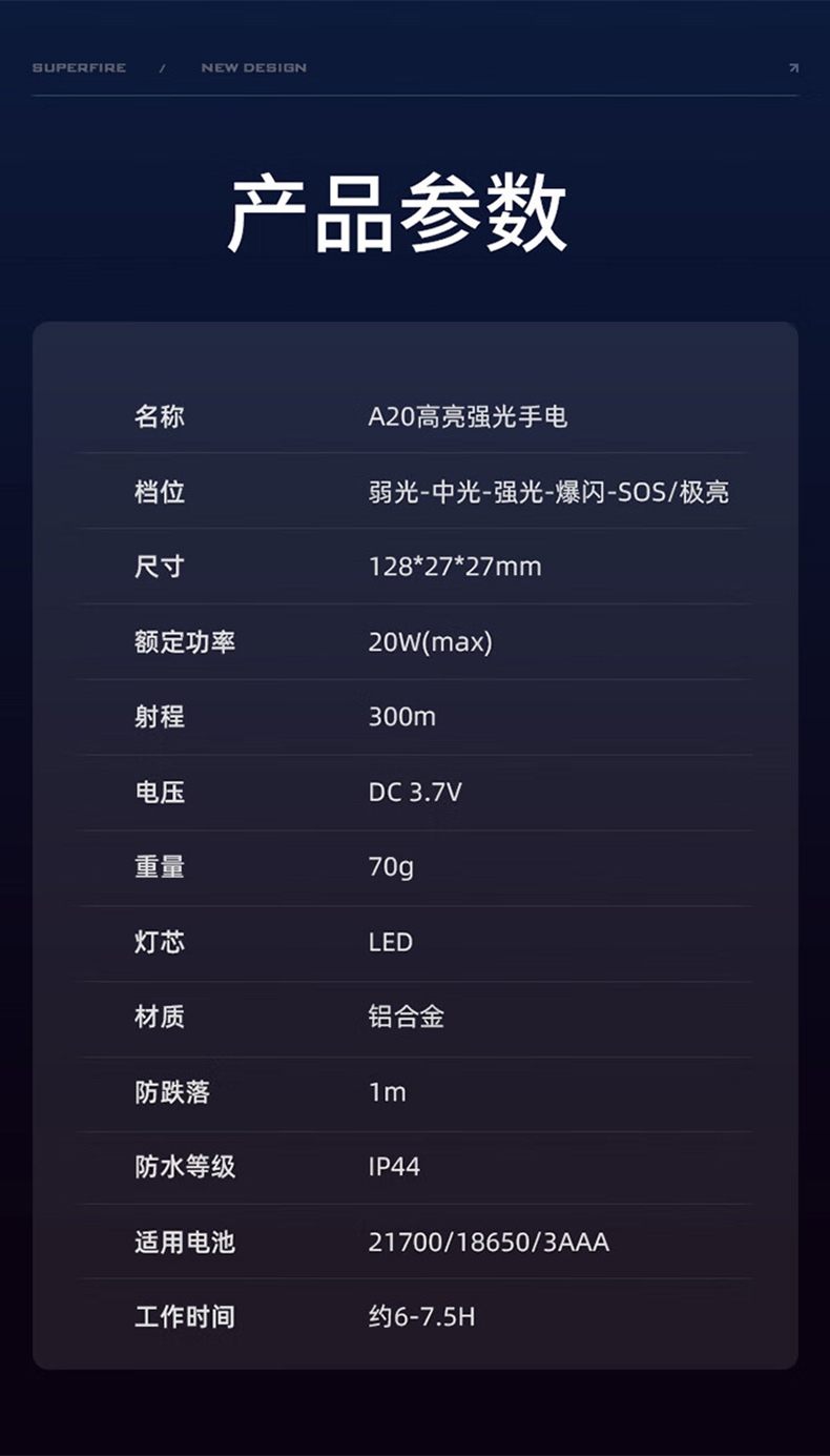 神火A20战术爆亮小直手电筒18.jpg