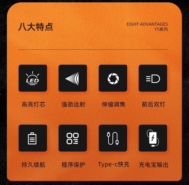 神火Y5前后双灯白激光大功率手电筒2.jpg