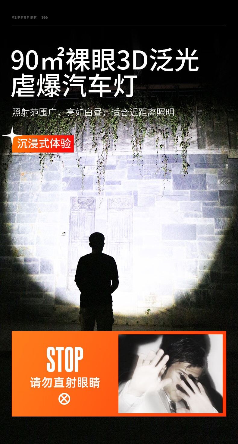 神火F3-T圆形光斑强光手电筒17.jpg