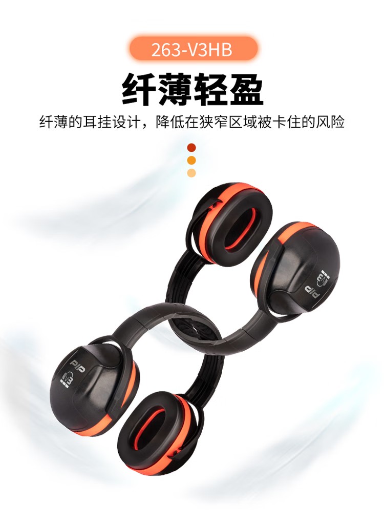 PIP 263-V3HB高强度塑胶头带式防噪音耳罩5