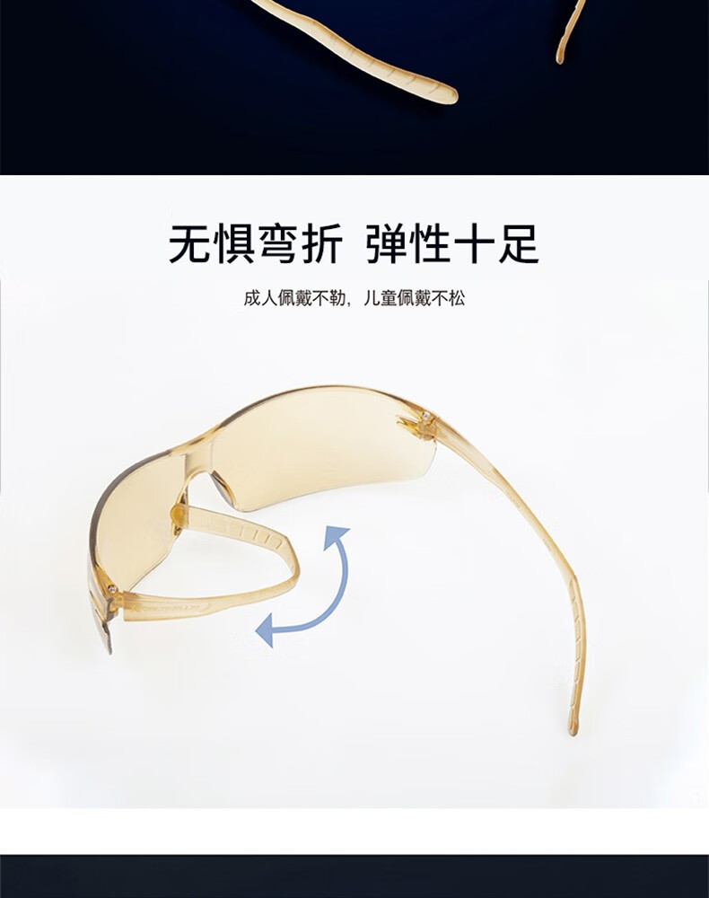 代尔塔101145 HELIUM DETECTABLE可探测款防雾防刮防冲击安全防护眼镜6