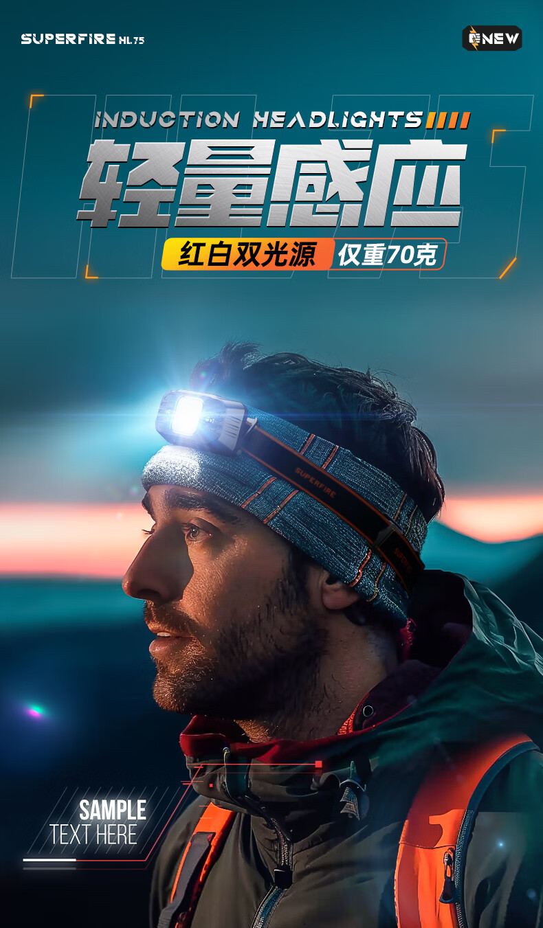 神火HL75-S便携式长续航感应头灯1.jpg