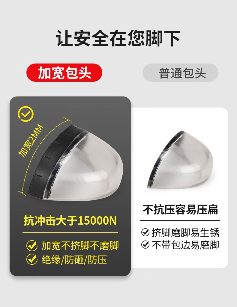 定和DH7026黑色防砸防刺穿电绝缘安全鞋7