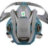 3M6502QL硅胶半面罩防毒面具本体