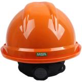 梅思安10172478豪华型有孔ABS橙色安全帽