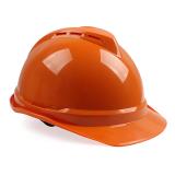 梅思安10193578豪华型橙色ABS带透气孔安全帽
