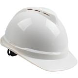 梅思安10155950白色豪华型无孔PE安全帽