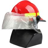 梅思安10107117-a红色F3美式铝质披肩消防头盔