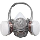 思创ST-M50G-3B硅胶双罐半面罩防尘面具